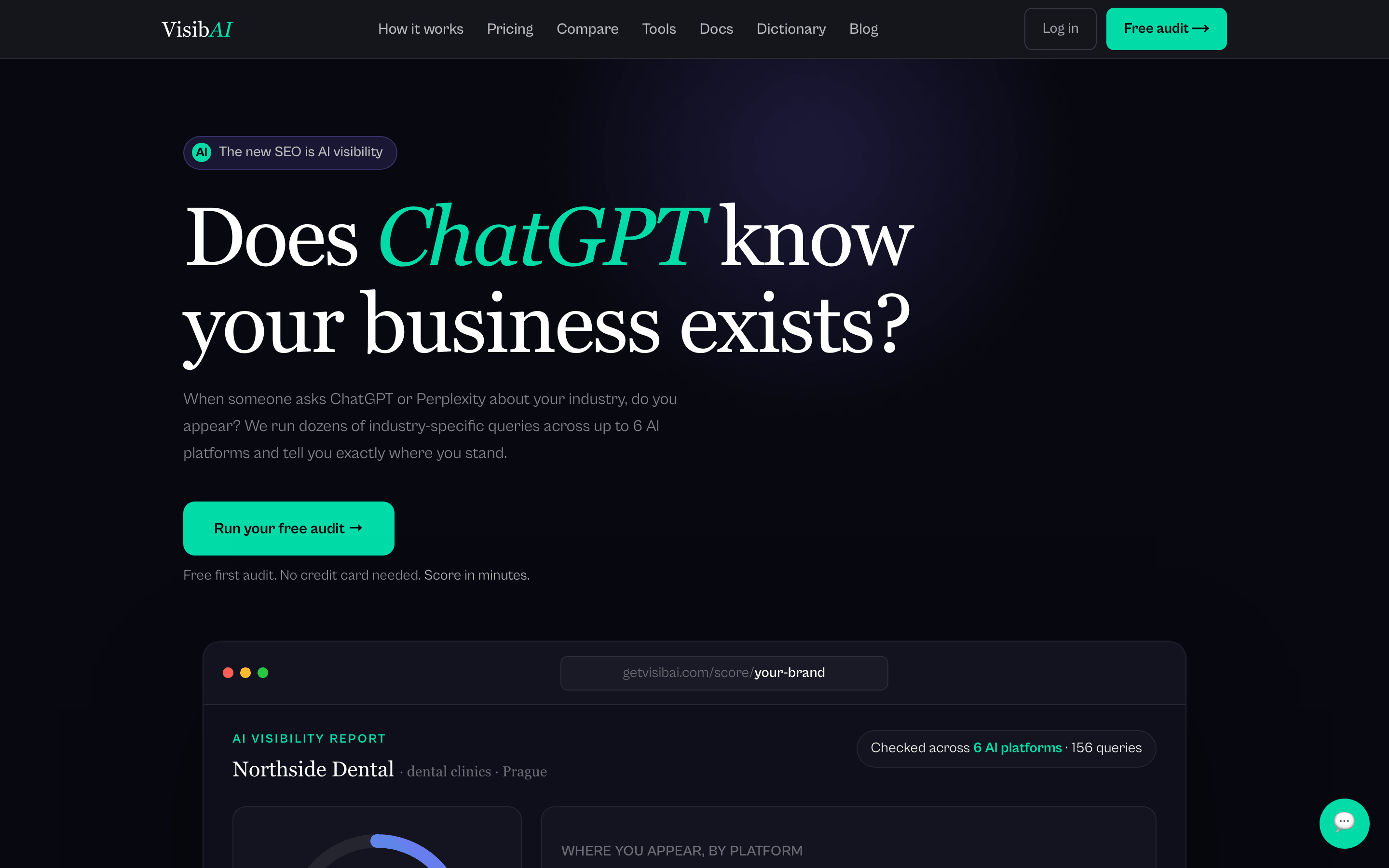 VisibAI, homepage